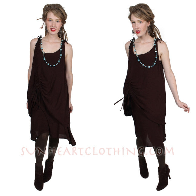 SUNHEART RUCHED TUNIC OR DRESS
