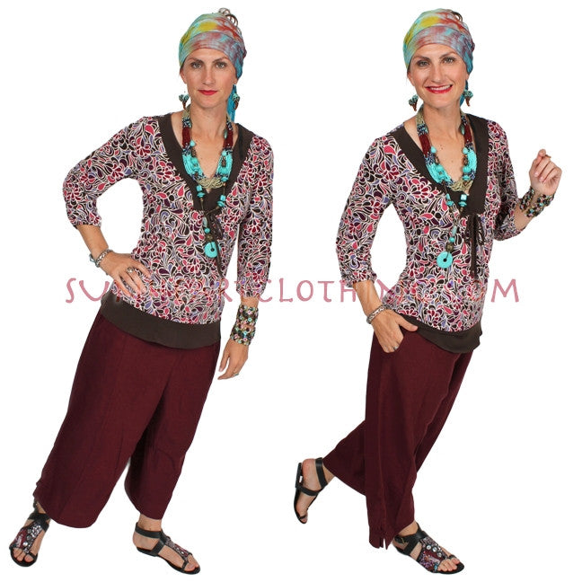 Wholesale! Sunheart Wide Leg Pant Ramie Linen Boho Classic Resort Sml-4x