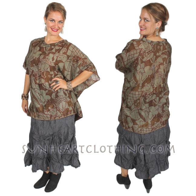 Sunheart Vintage Silk Zen Top