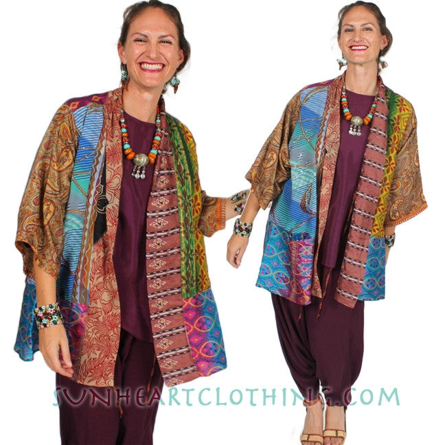 Sunheart Vintage Silk Tibet Jacket  Sml-Large-xl-2x One Size