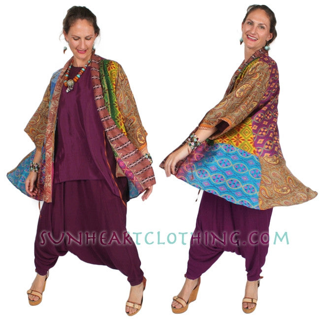 Sunheart Vintage Silk Tibet Jacket  Sml-Large-xl-2x One Size