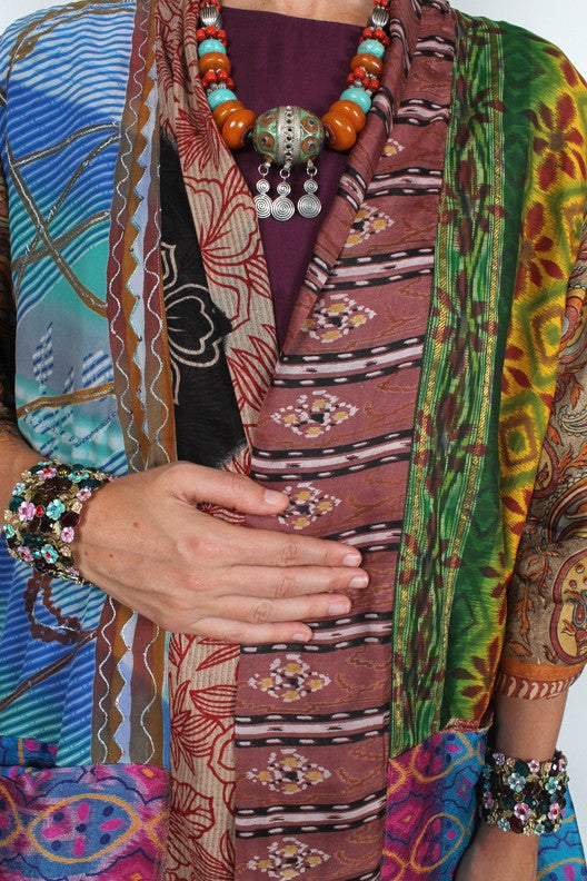 Sunheart Vintage Silk Tibet Jacket  Sml-Large-xl-2x One Size