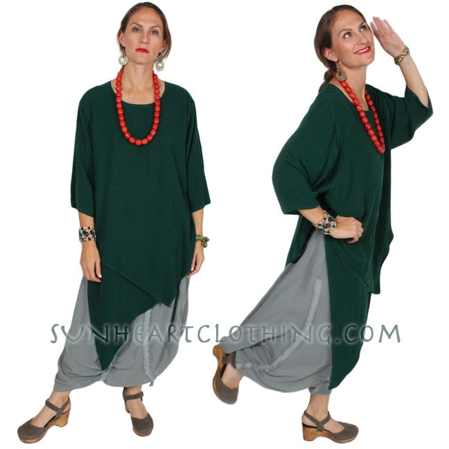 Tienda ho Sumatra 2 Layer Tunic Top Moroccan Cotton Resort Wear Sml-2x