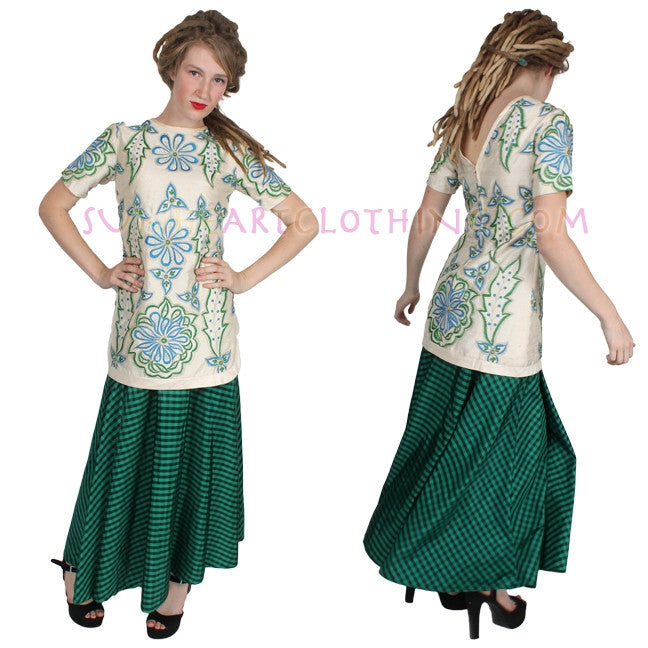 Vintage Hand Made Silk Georgette Skirt